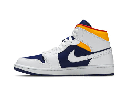 Air Jordan 1 Mid ‘White Deep Royal Blue’ E553558-500