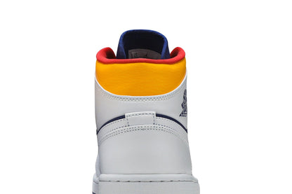 Air Jordan 1 Mid ‘White Deep Royal Blue’ E553558-500