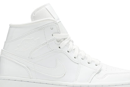 Air Jordan 1 Mid Patent ‘Triple White’ BQ6472-111