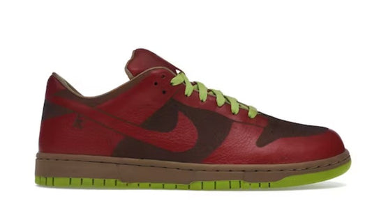 Nike Dunk Low 1-Piece Laser Varsity Red Chartreuse Unfading Sneaker