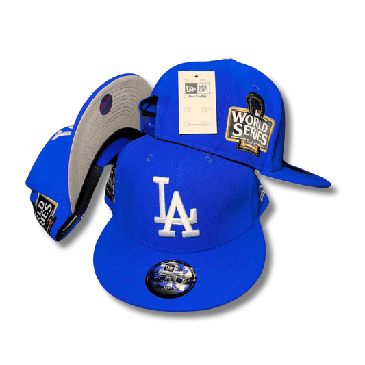 Los Angeles Dodgers World Series Mickey's Place with White Logo Royal Blue – Snapback Cap