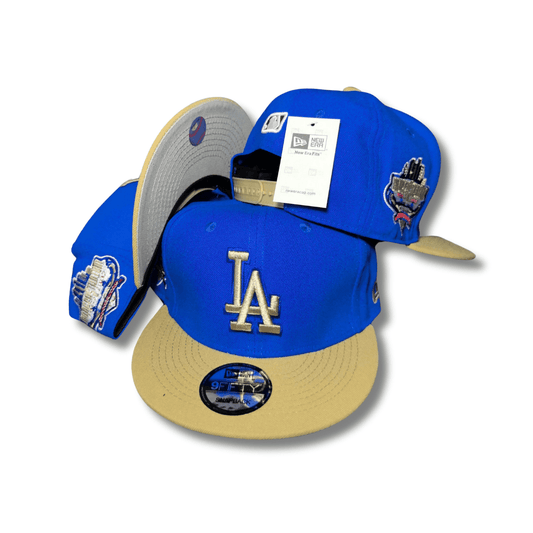 Vegas Gold Los Angeles Dodgers Royal Blue Visor Gray Bottom - Snapback Cap