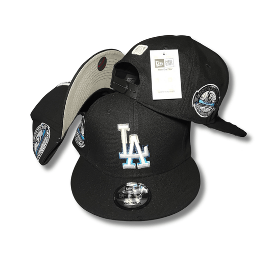 Men's Los Angeles Dodgers New Era Black Raceway 59FIFTY – Snapback Cap