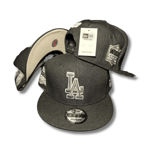 Los Angeles Dodgers World Series Black and Gray – Snapback Cap