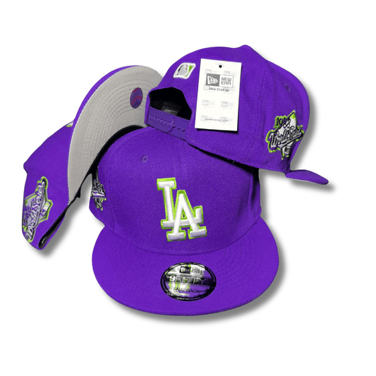 Los Angeles Dodgers Purple New Era 5950 Chrome Side Patch - Snapback Cap