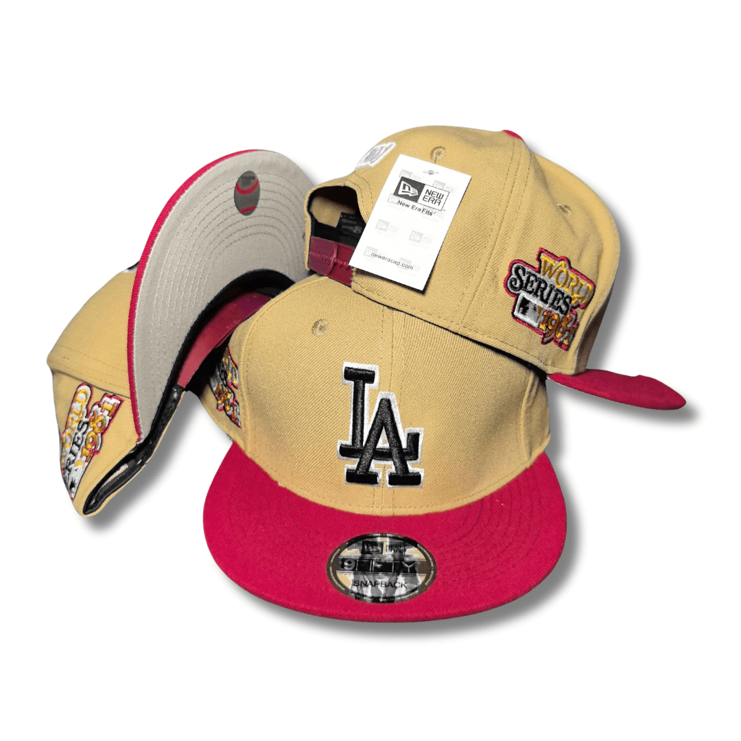 Men's Vegas Gold, Cardinal Los Angeles Dodgers New Era 59FIFTY - Snapback Cap