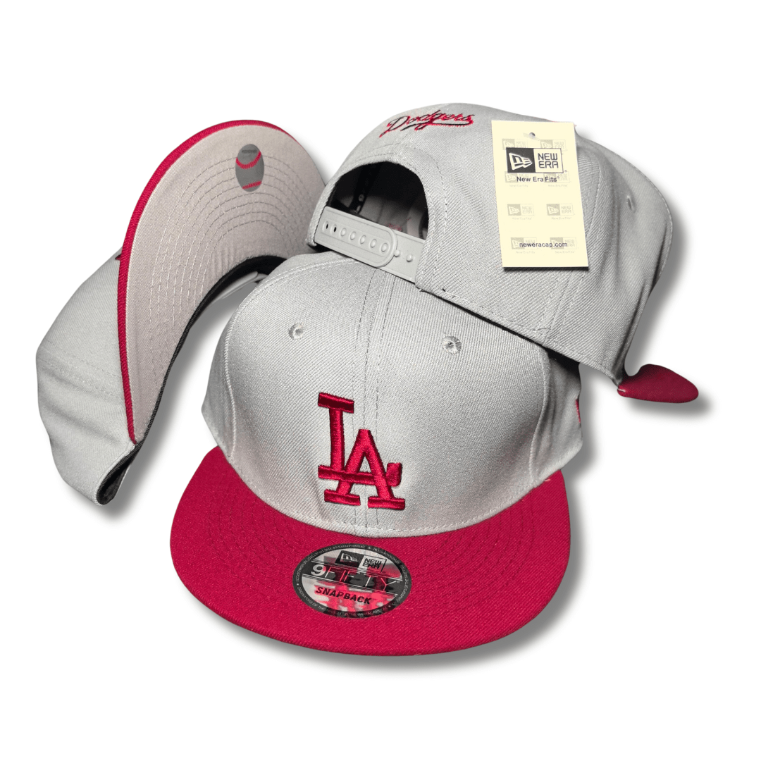 Los Angeles Dodgers Hat Cap Fitted Adult Pink Gray MLB 9Fifty – Snapback Cap