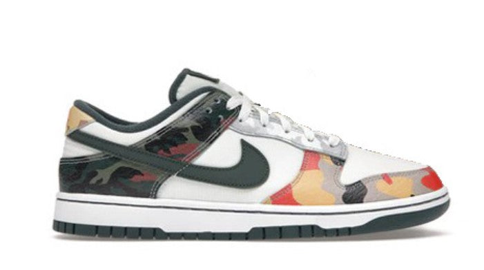 Nike Dunk Low SE Sail Multi-Camo Unfading Sneaker