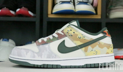 Nike Dunk Low SE Sail Multi-Camo Unfading Sneaker