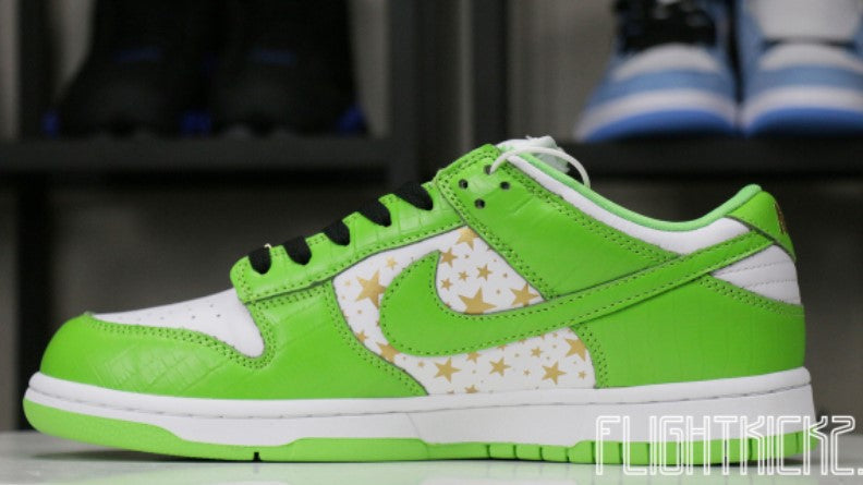 Nike SB Dunk Low Supreme Mean Grean Classic Kicks