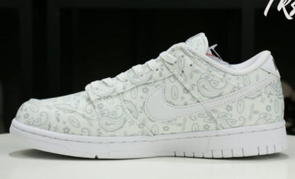 Nike Dunk Low White Paisley Classic Kicks