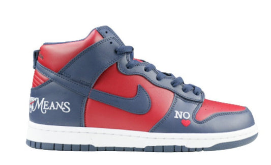 Nike SB Dunk High Supreme By Any Means Navy Unfading Sneaker