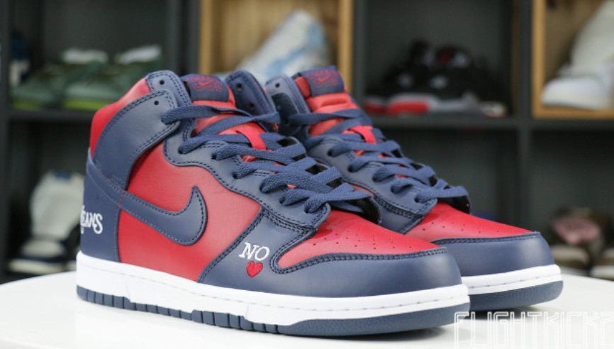 Nike SB Dunk High Supreme By Any Means Navy Unfading Sneaker