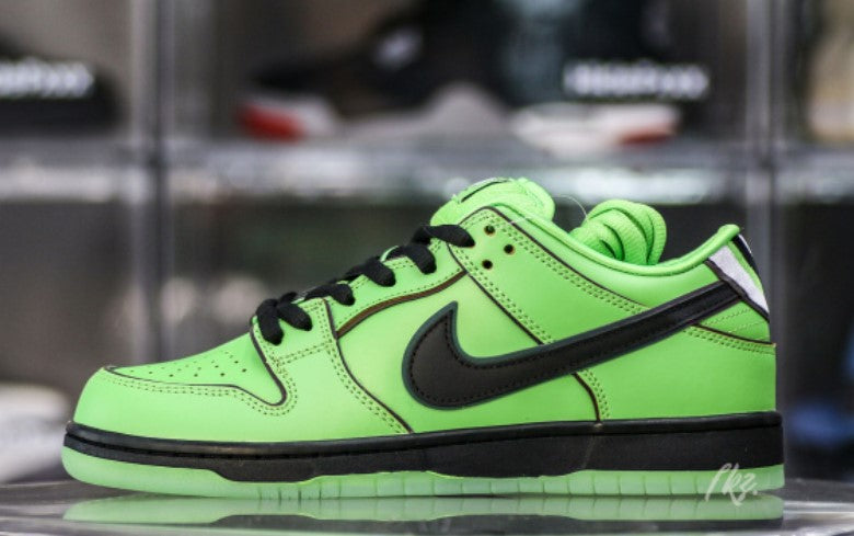 The Powerpuff Girls x Nike Dunk Low Pro SB QS ‘Buttercup’ Unfading Sneaker