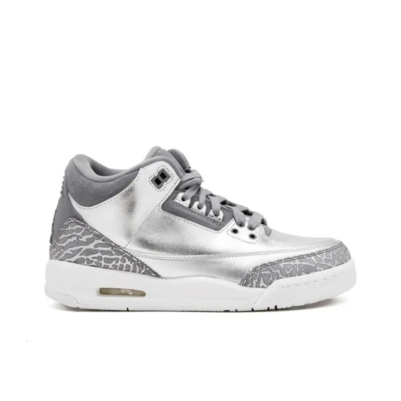 Air Jordan 3 Retro Premium Heiress Metallic Silver GS – AA1243-020