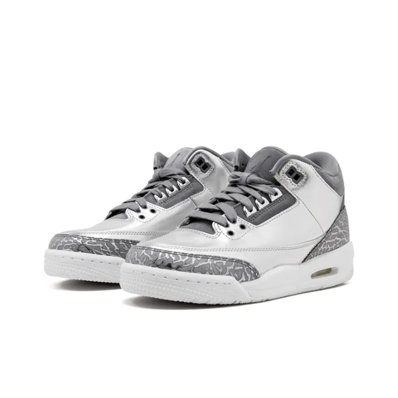 Air Jordan 3 Retro Premium Heiress Metallic Silver GS – AA1243-020