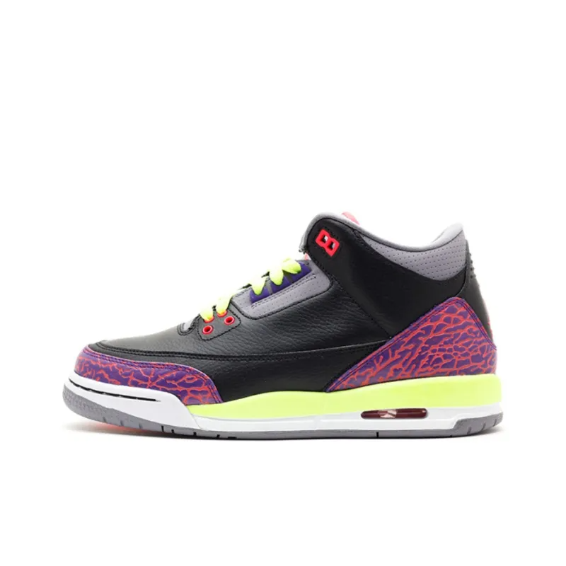 Air Jordan 3 Retro Black Atomic Red Volt GS – 441140-039