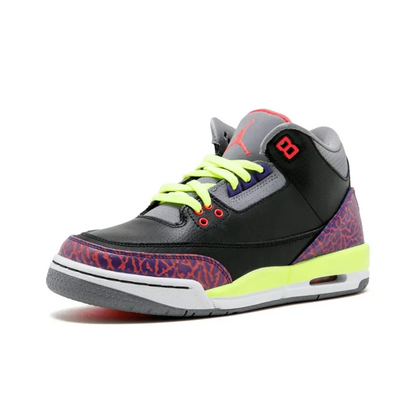 Air Jordan 3 Retro Black Atomic Red Volt GS – 441140-039