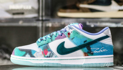 Nike SB Dunk Low Futura Laboratories Bleached Aqua Iconic Sneaker