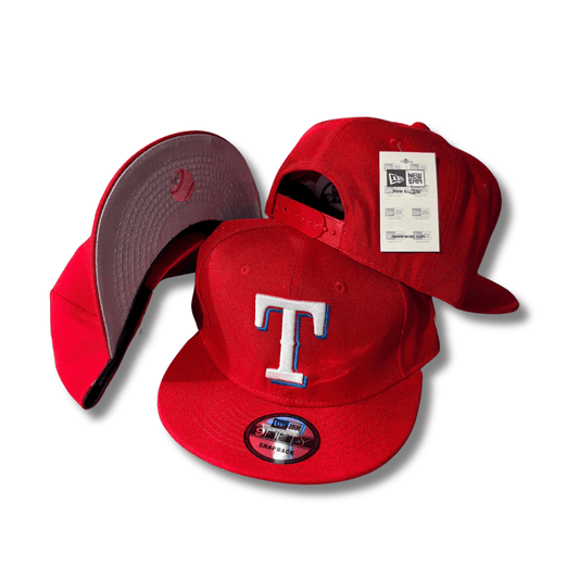 Texas Rangers New Era 9Fifty with Grey Underbill Red – Snapback Cap