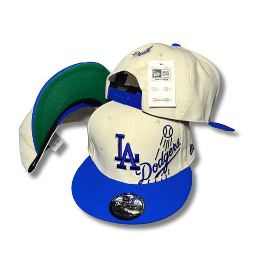 Men's Cream/Royal Los Angeles Dodgers Lonestar 59FIFTY - Snapback Cap