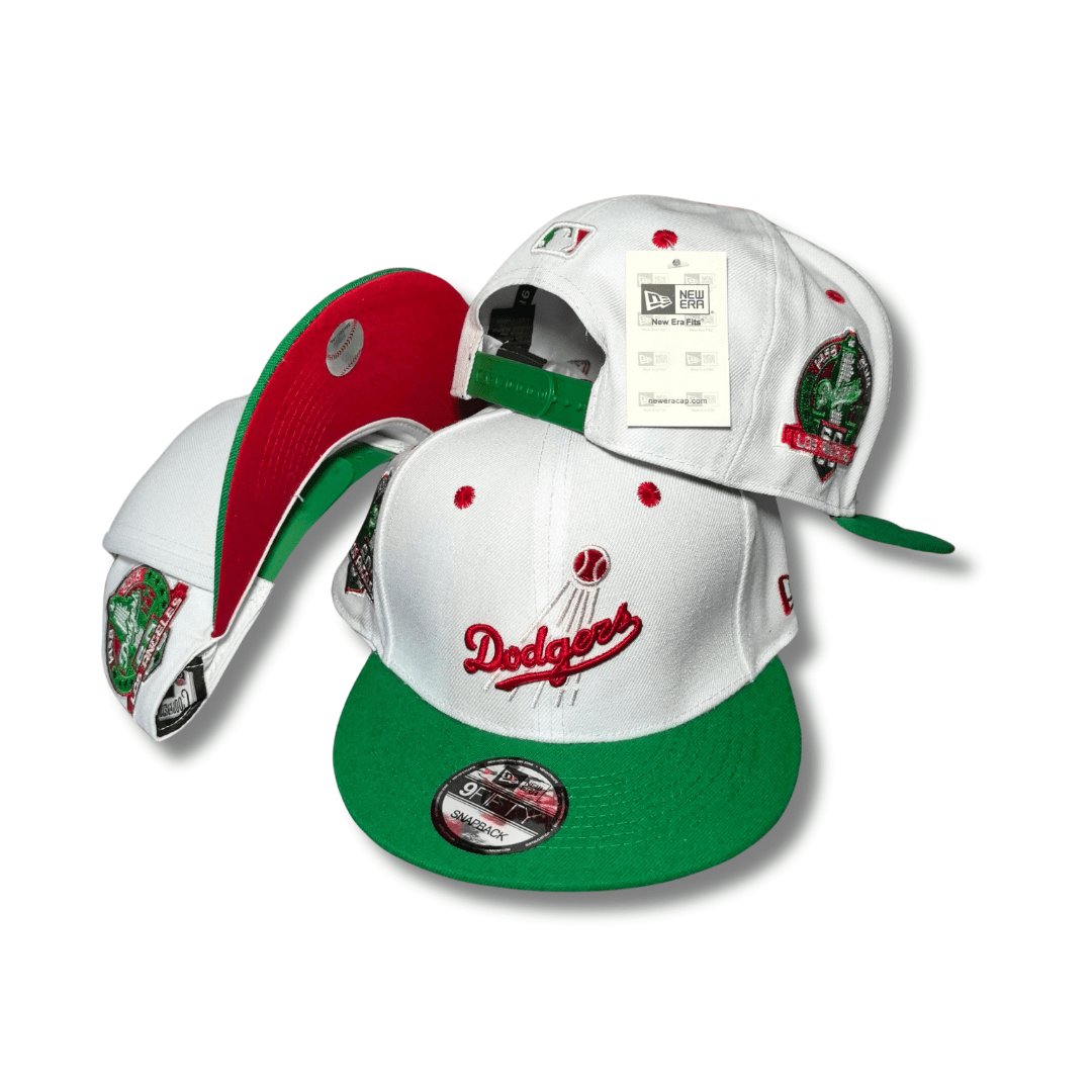 Men's Los Angeles Dodgers New Era White/Green 50th Anniversary in Los Angeles Watermelon Lolli 59FIFTY - Fitted Cap