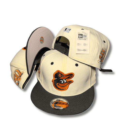 Baltimore Orioles 50th Anniversary 59FIFTY Snapback Offwhite, Black - Snapback Cap