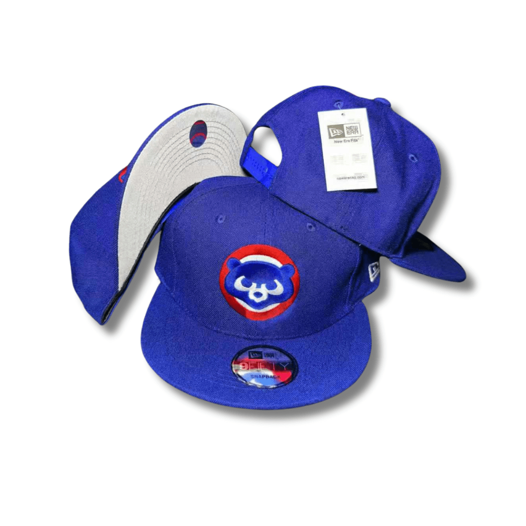 Chicago Cubs Snapback Hat with Embroidered Bear Logo Royal Blue – Snapback Cap