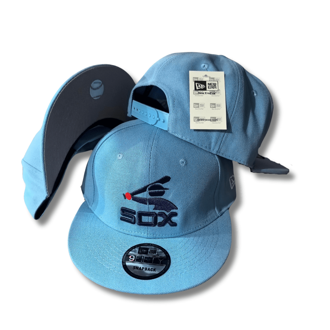 Chicago White Sox New Era 9FIFTY Light Blue with Retro Logo - Snapback Cap