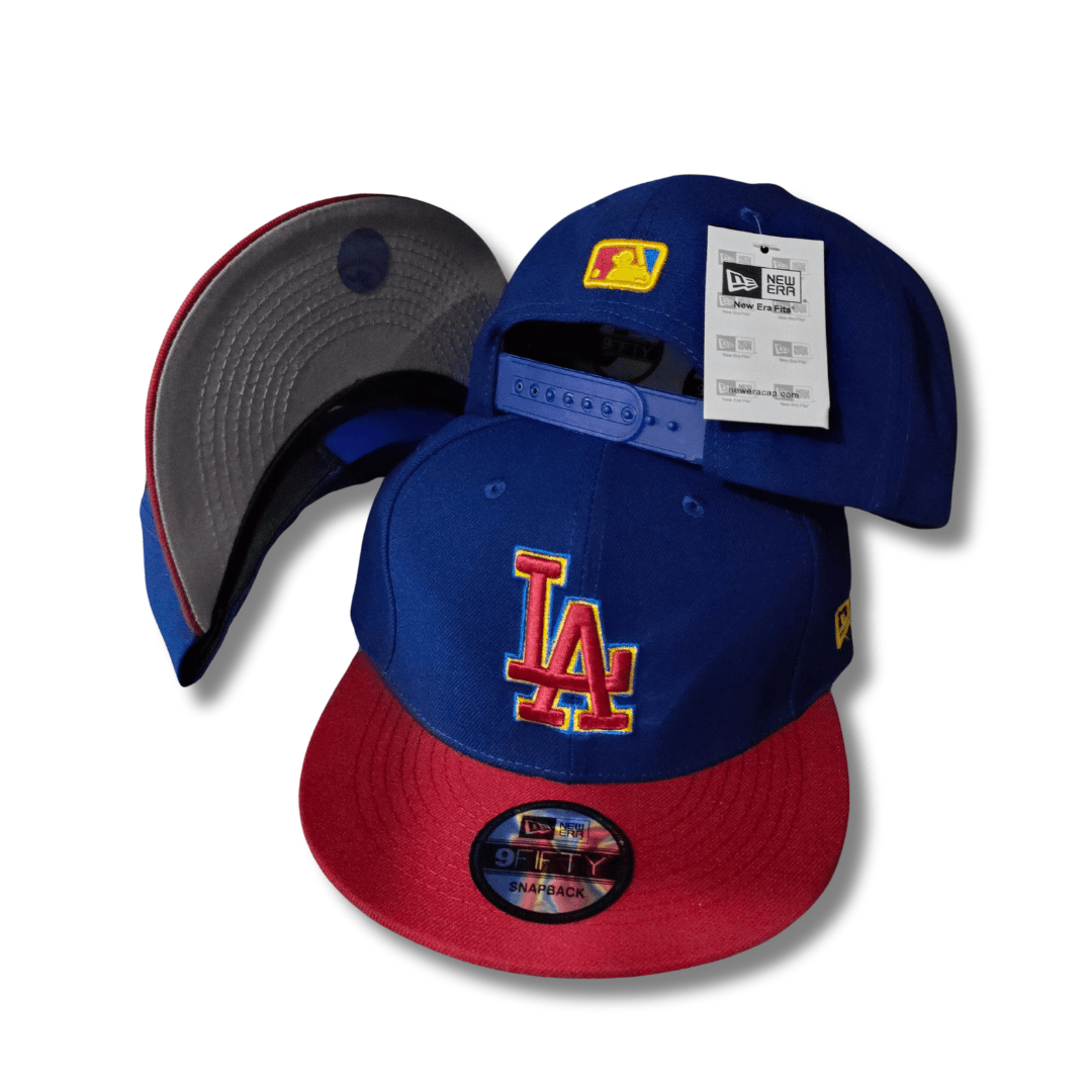 Men's Los Angeles Dodgers New Era Royal/Red Primary Jewel Gold Undervisor 59FIFTY – Snapback Cap