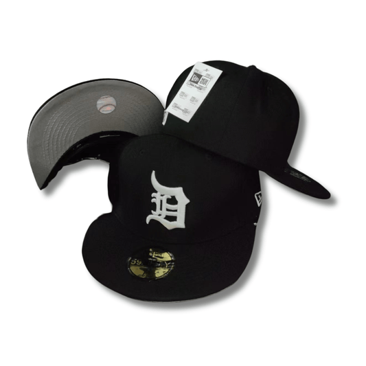 Men's New Era Black Detroit Tigers Logo 59FIFTY - Fitted Cap