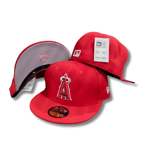 Los Angeles Angels Red with Classic Logo  - Snapback Cap