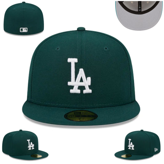 Los Angeles Dodgers Fitted Hat – Forest Green with Contrasting Gray Undervisor