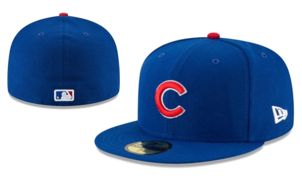 Chicago Cubs Fitted Hat – Royal Blue with Red and White Logo