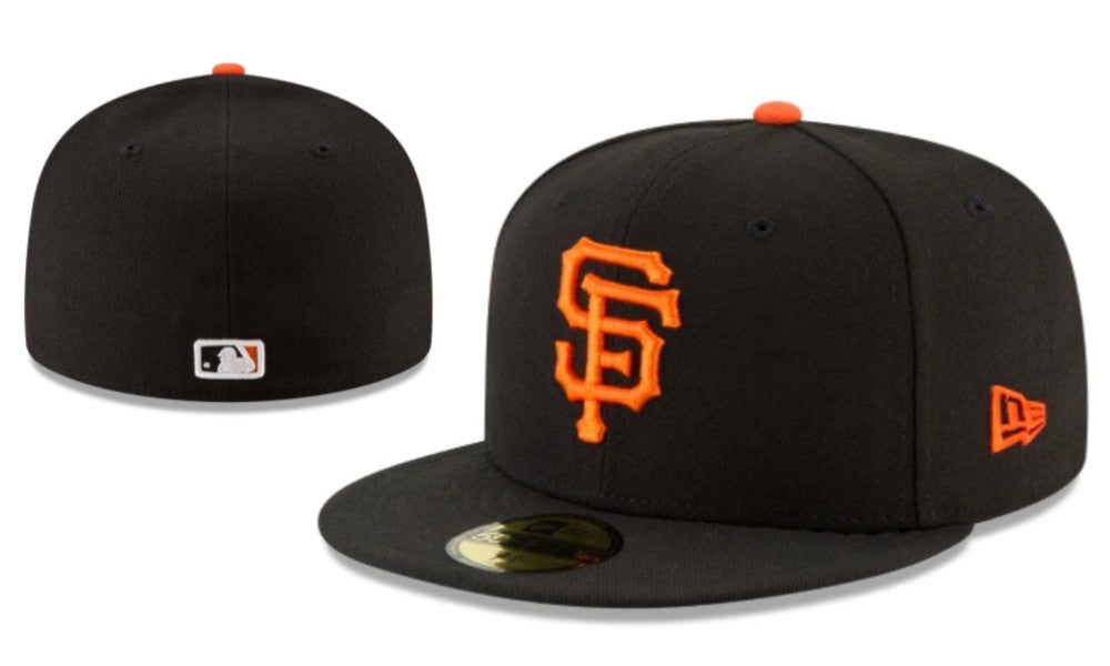 San Francisco Giants Fitted Hat – Black with Orange Logo