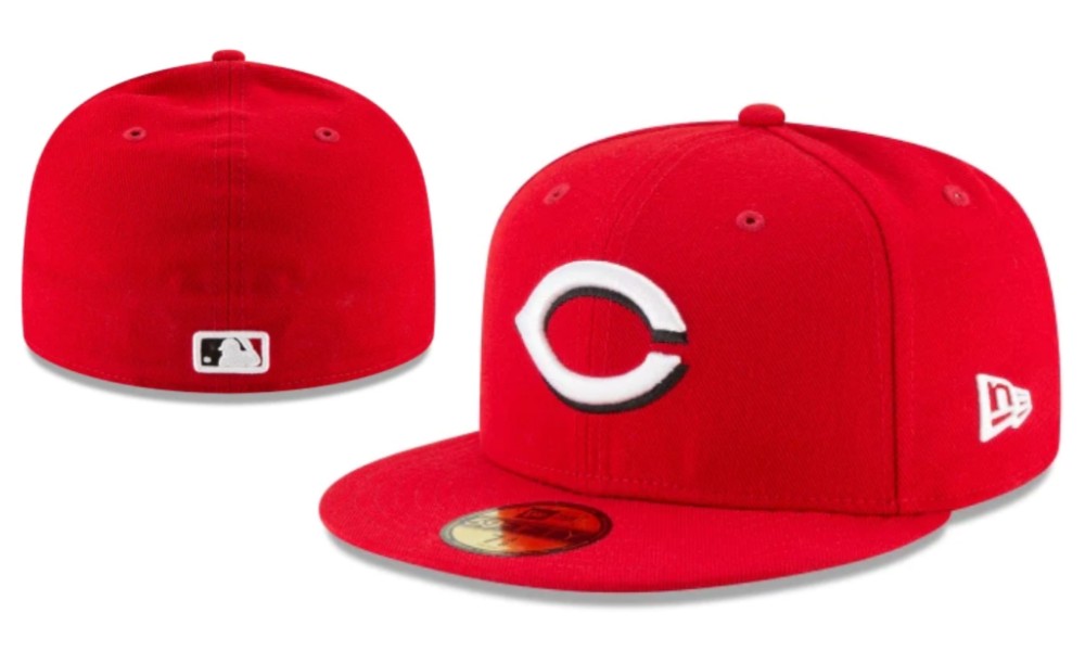 Cincinnati Reds Fitted Hat – Red with White and Black Logo