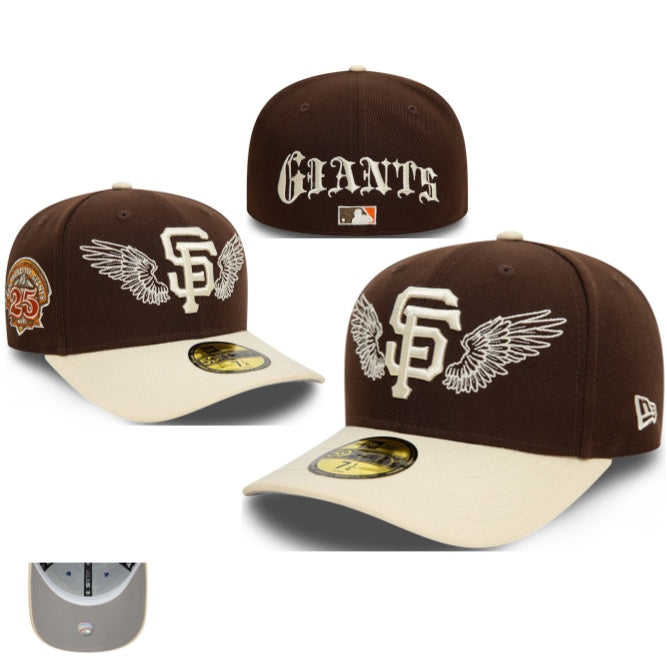 San Francisco Giants Brown and Cream Winged Logo Fitted Cap