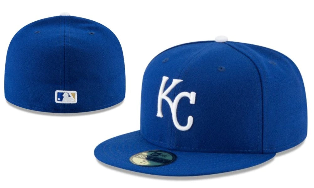 Kansas City Royals Royal Blue Fitted Cap with White Logo