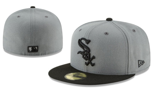 Chicago White Sox New Era Fitted Hat with MLB Logo – Gray and Black