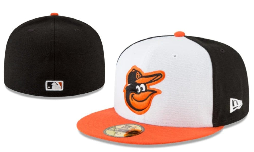 Baltimore Orioles Black, White, and Orange New Era Fitted Hat