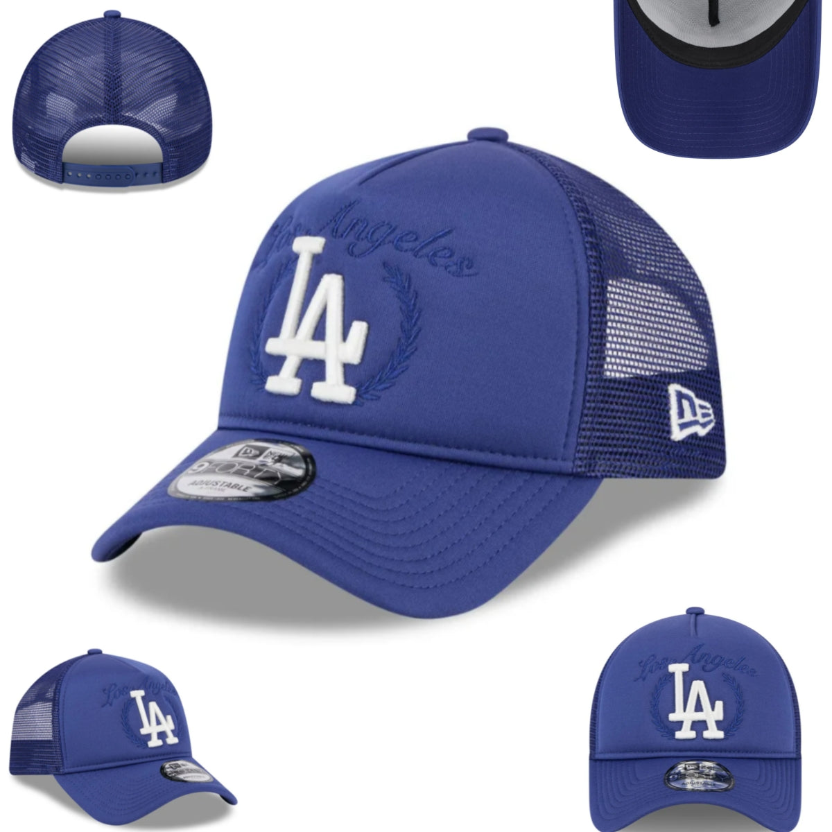 Los Angeles Dodgers Blue New Era Trucker Hat with Mesh Back