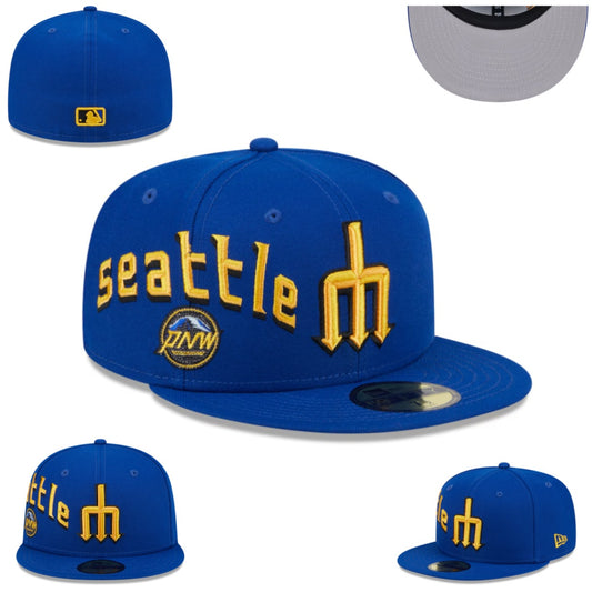 Seattle Mariners “PNW” Hat with Gray Undervisor – Royal Blue