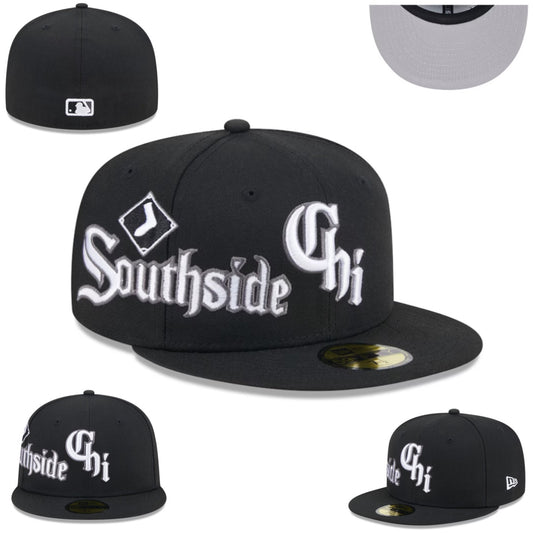 Chicago White Sox “Southside Chi” Hat with Gray Undervisor – Black