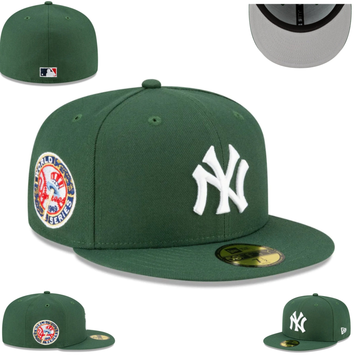 New York Yankees Green World Series Fitted Cap