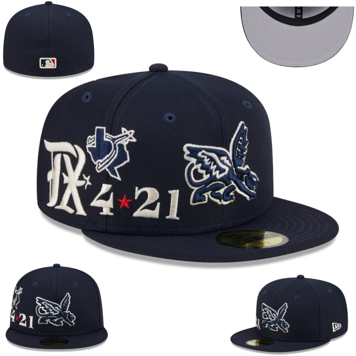 Texas Rangers “4•21” Commemorative Navy Fitted Cap