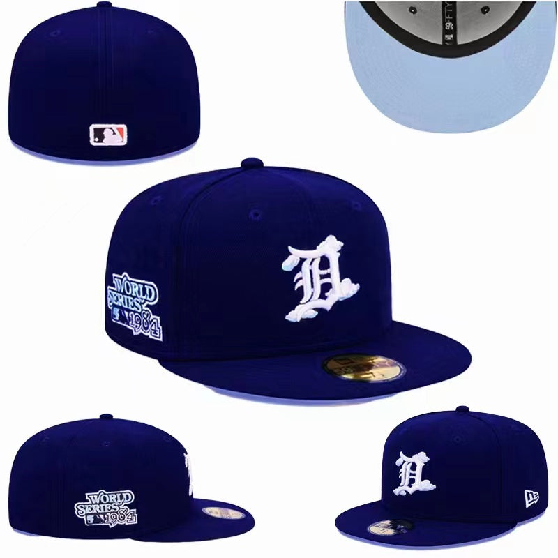 Detroit Tigers 1984 World Series Fitted Hat – Royal Blue with Light Blue Under-Visor