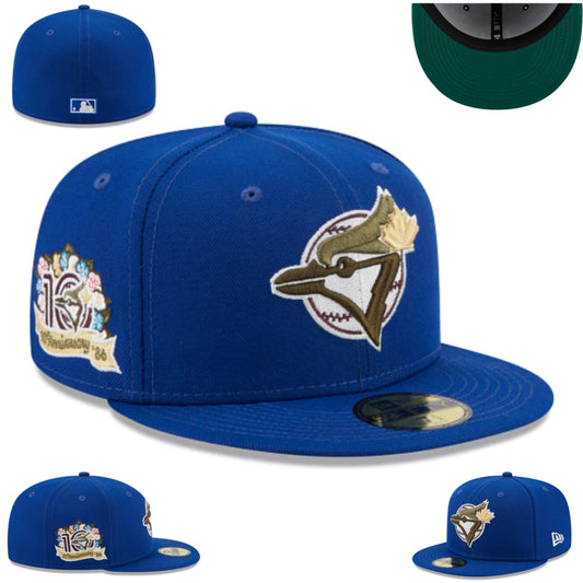 Toronto Blue Jays 10th Anniversary Fitted Hat – Royal Blue with Green Under-Visor