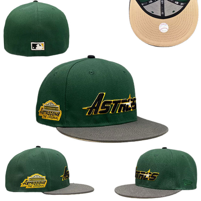 Houston Astros Astrodome Commemorative Hat with Tan Undervisor – Forest Green