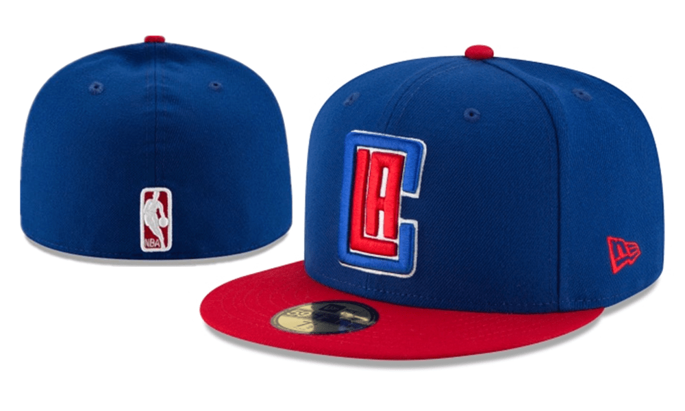 Los Angeles Clippers NBA Snapback Cap with Embroidered LA Logo and Red Brim – Blue