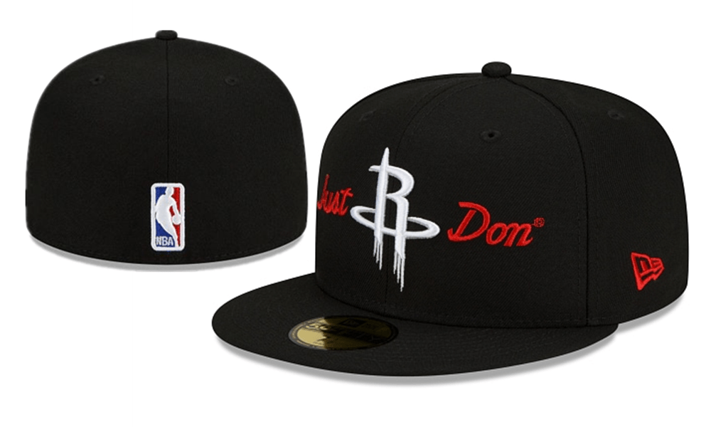 Houston Rockets Just Don NBA Snapback Cap with Embroidered Logo and Script – Black